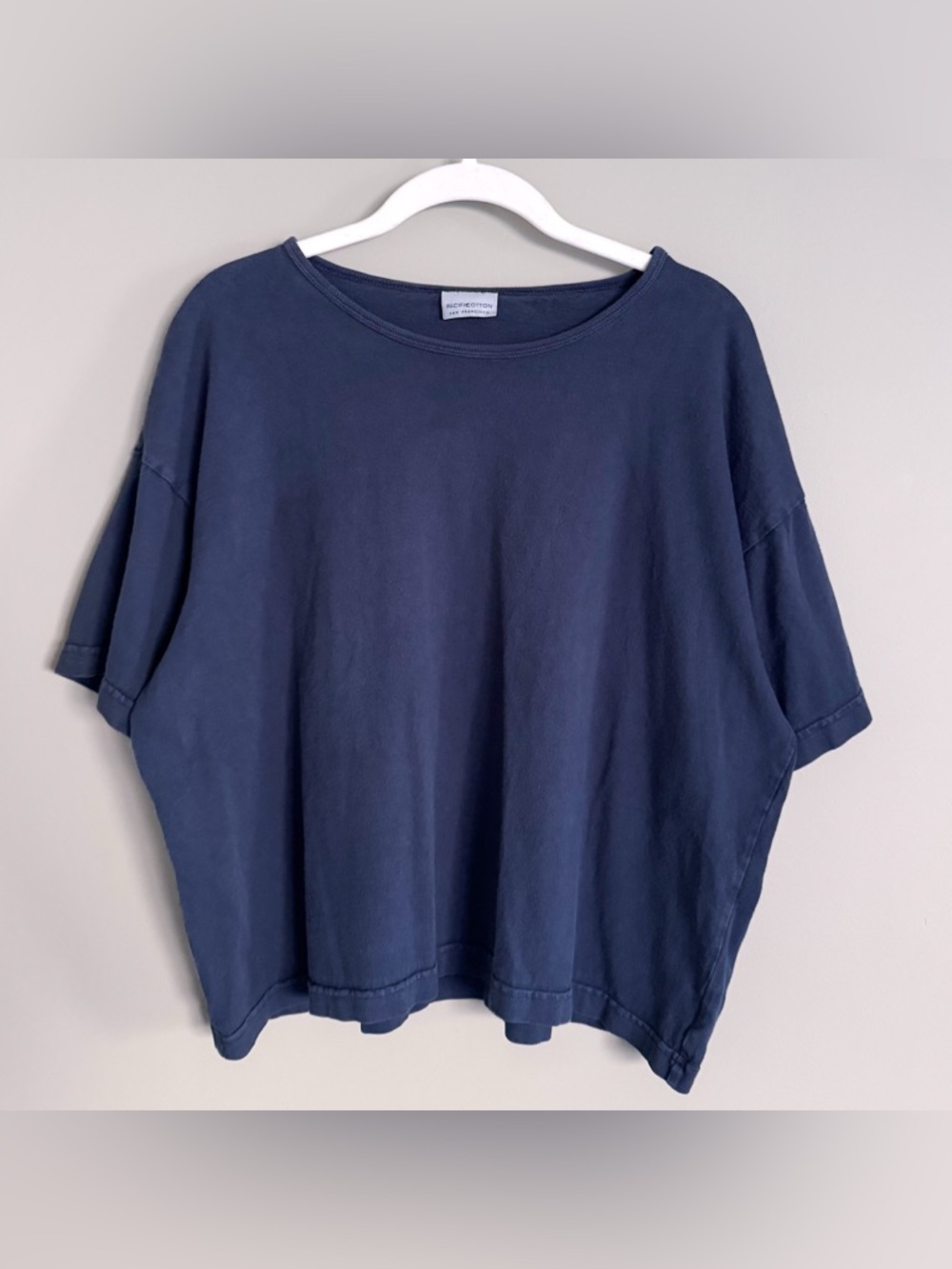 PACIFICOTTON San Francisco Short Sleeve T-Shirt Top Blue Women’s Size Large
